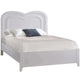 Natart Greta Double Bed 54’’ (Low-Profile Footboard) with Heart Shaped Decorative Molding