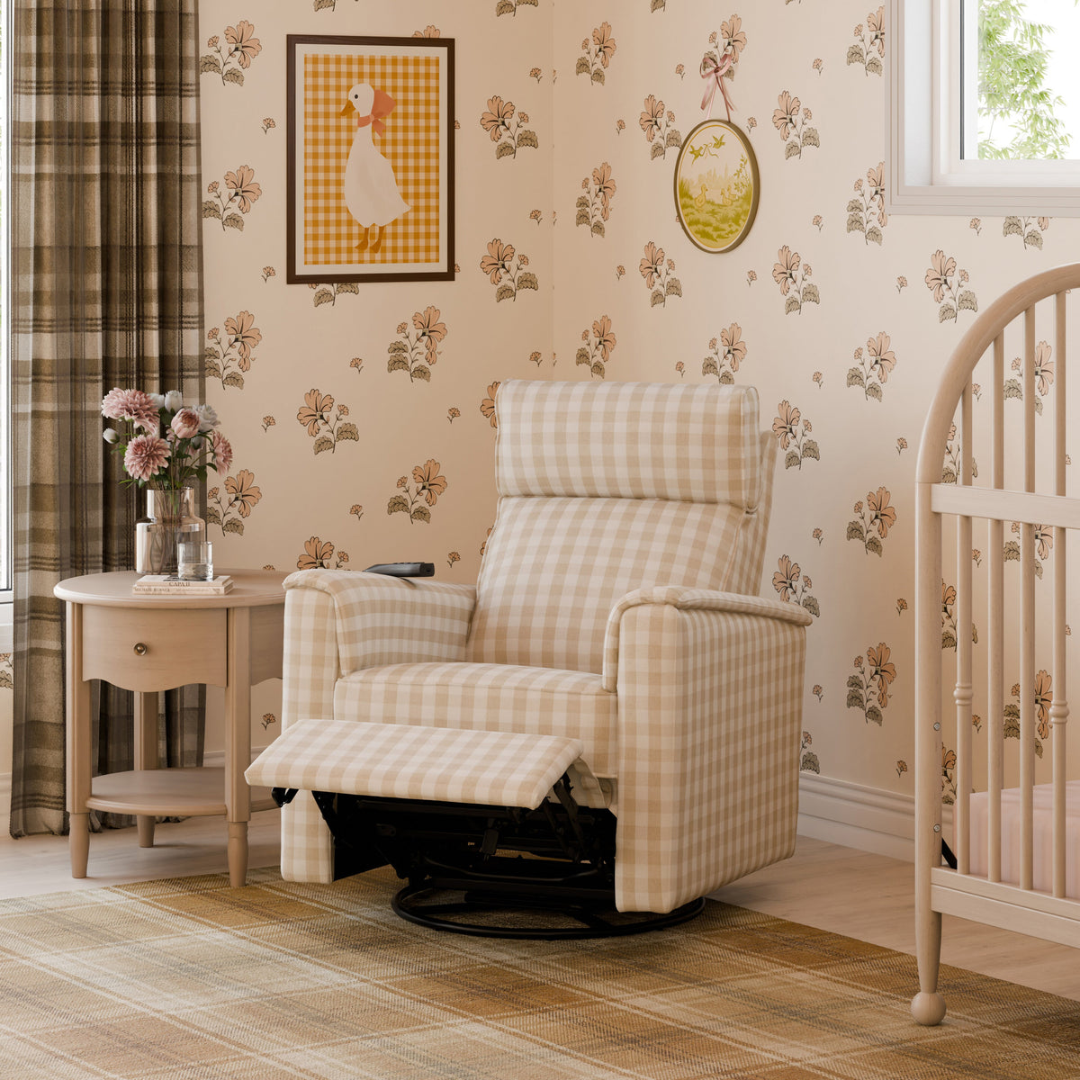 Namesake Willa Deluxe Power Recliner and Swivel Glider with Heat & Massage