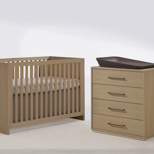 Tulip Contempo Crib + 4-Drawer Dresser Set Tulip Contempo Crib + 4-Drawer Dresser Set