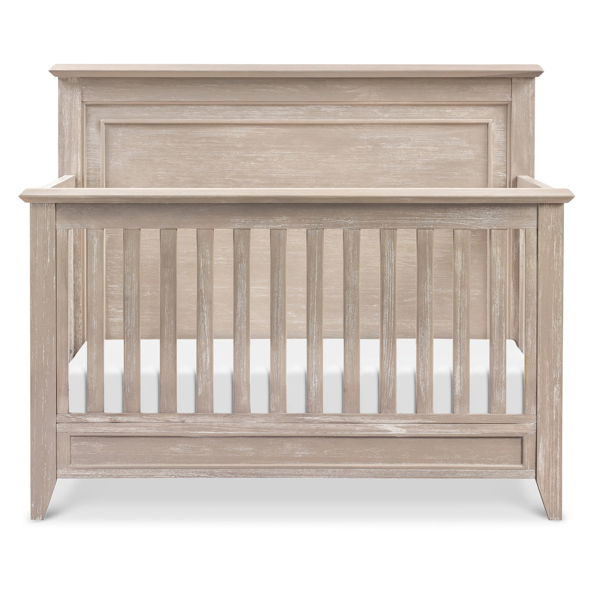 M24401SDB,Monogram by Namesake,Beckett Rustic 4-in-1 Convertible Flat Top Crib in Sandbar