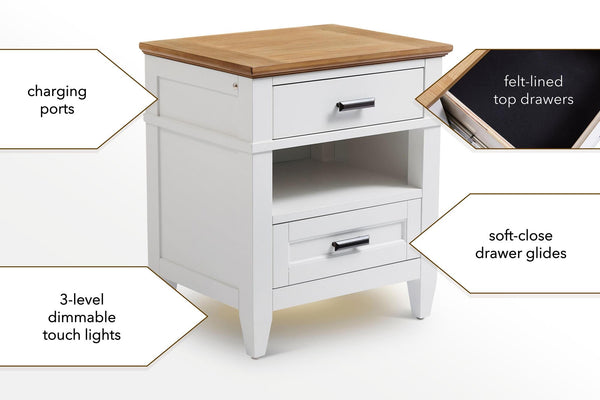 Parker House Artisan Nightstand with Lights