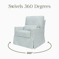 Morris & Co. x Namesake Crawford Pillowback Comfort Swivel Glider