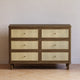 Namesake Marin with Cane 6 Drawer Dresser
