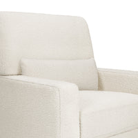 Namesake Crawford Pillowback Comfort Swivel Glider | Boucle with Tassel Fringe
