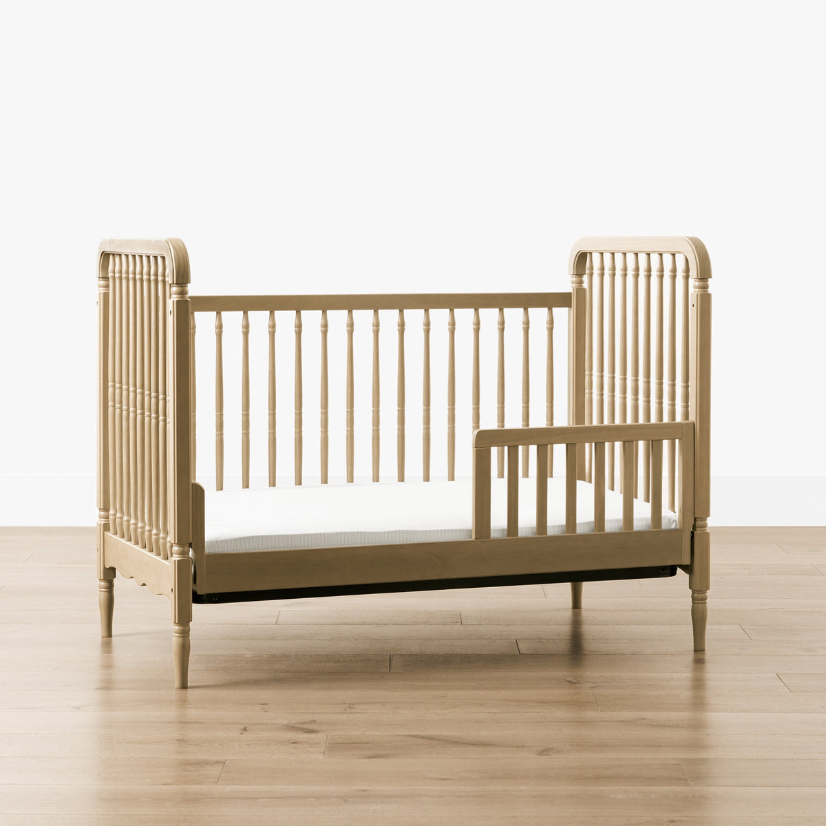 Namesake Liberty 3-in-1 Convertible Spindle Crib with Toddler Bed Conversion Kit
