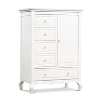 B19627RW,Monogram by Namesake,Mirabelle Chifforobe in Warm White