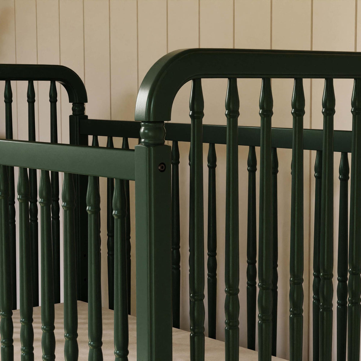 Namesake Liberty 3-in-1 Convertible Spindle Crib with Toddler Bed Conversion Kit