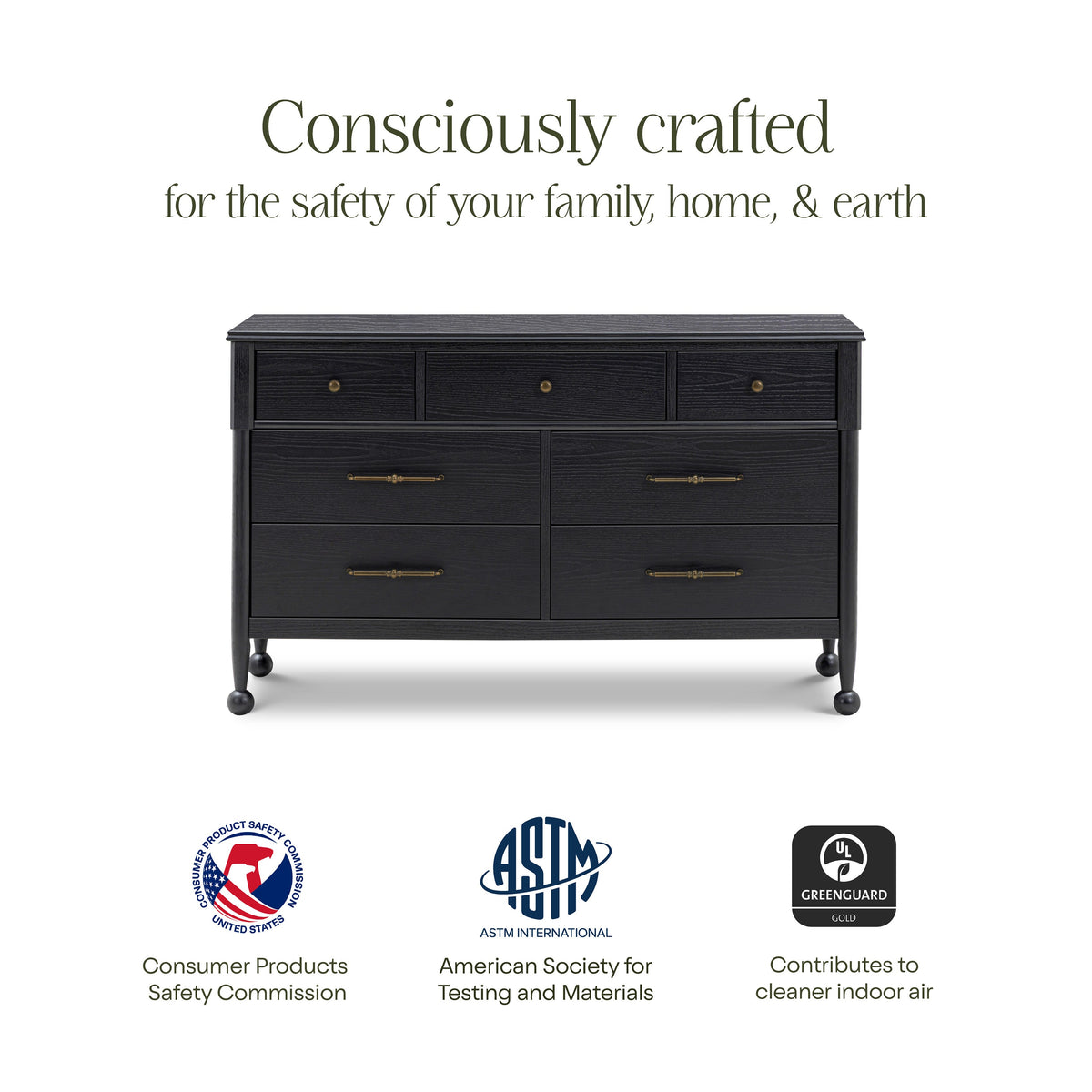 Namesake Alouette 7-Drawer Wide Dresser (56”)